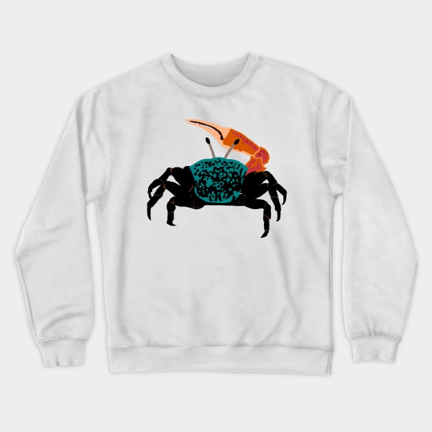 Wetland Fiddler Crab Crewneck Sweatshirt by stargatedalek